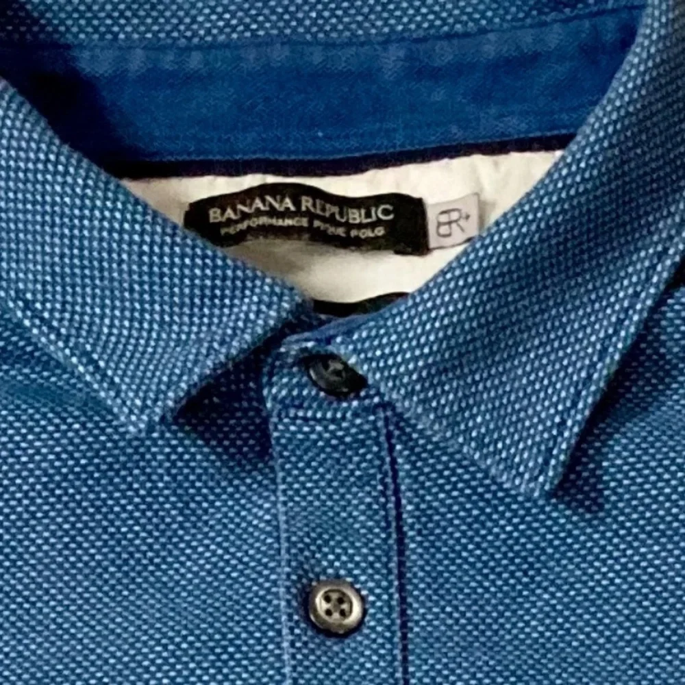 Banana Republic Men’s Large Standard Fit Performance Pique Polo‎ Shirt